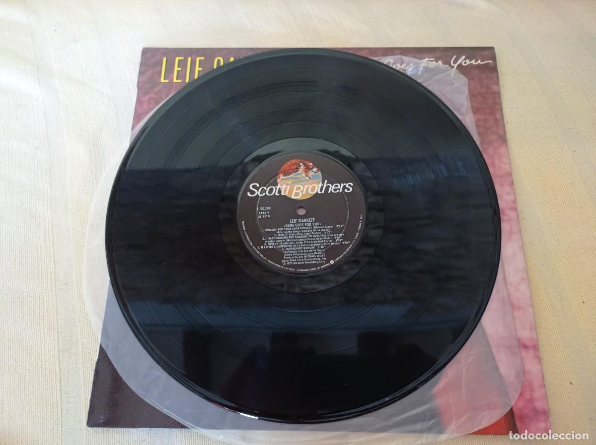 Discos de vinilo: LEIF GARRETT - SAME GOES FOR YOU - HISPAVOX 1979 - Foto 3