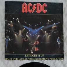 Discos de vinilo: GERMANY 1981 - AC DC / LET'S GET IT UP + BACK IN BLACK - ATLANTIC GERMANY / ATL 11 706