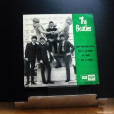 Discos de vinilo: THE BEATLES ---ROCK AND ROLL MUSIC -- 1ª EDICION ESPAÑA 1964 ---LABEL AZUL FUERTE -VG +