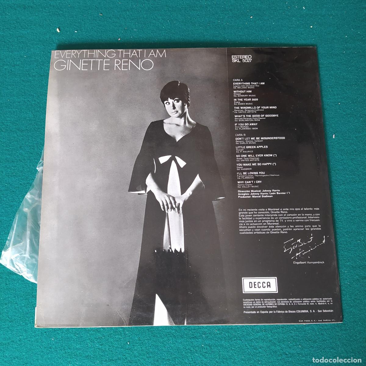 Discos de vinilo: Ginette Reno &ndash; Everything That I Am - Foto 2