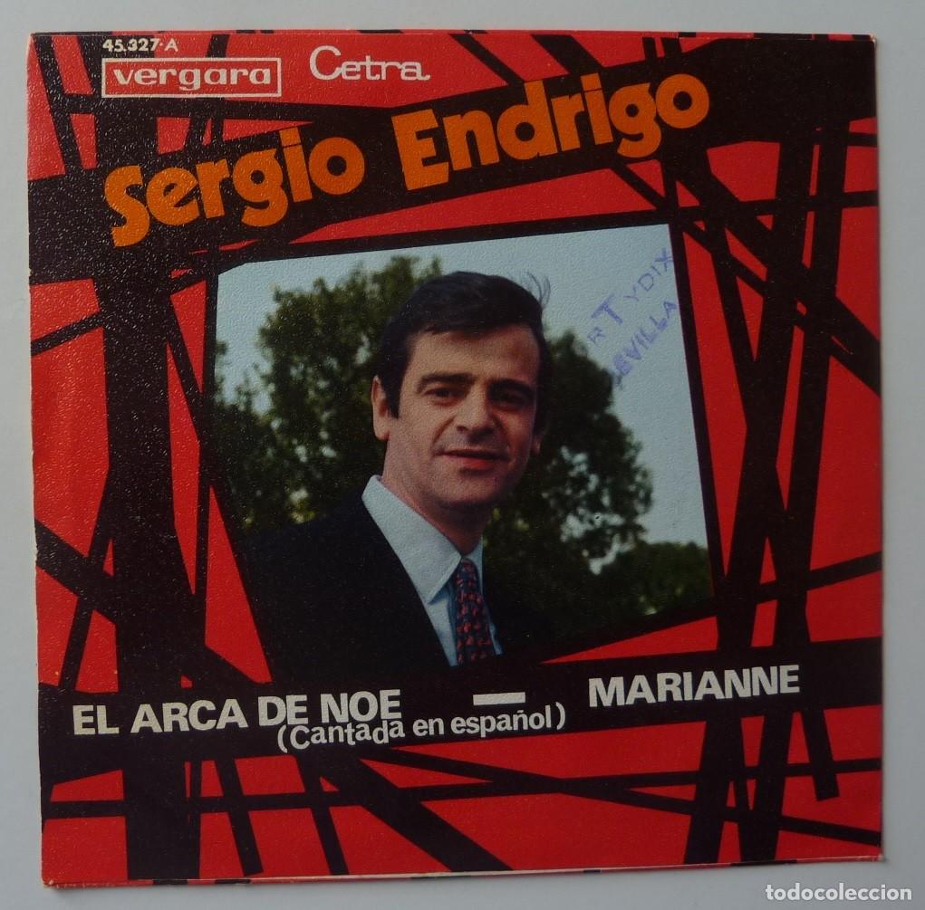 Discos de vinilo: SERGIO ENDRIGO // EL ARCA DE NOE // 1970 // SINGLE - Foto 2