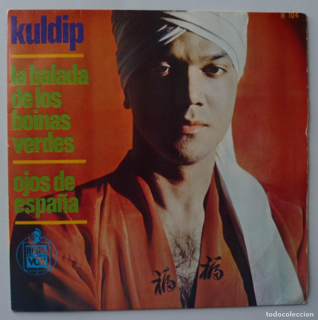 Discos de vinilo: KULDIP // LA BALADA DE LOS BOINAS VERDES // 1966 // SINGLE - Foto 1