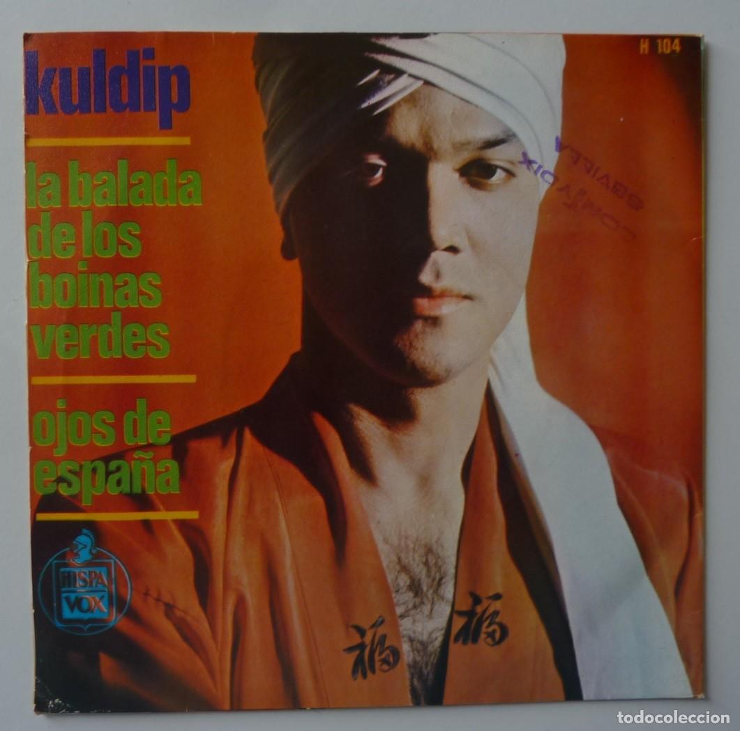 Discos de vinilo: KULDIP // LA BALADA DE LOS BOINAS VERDES // 1966 // SINGLE - Foto 2