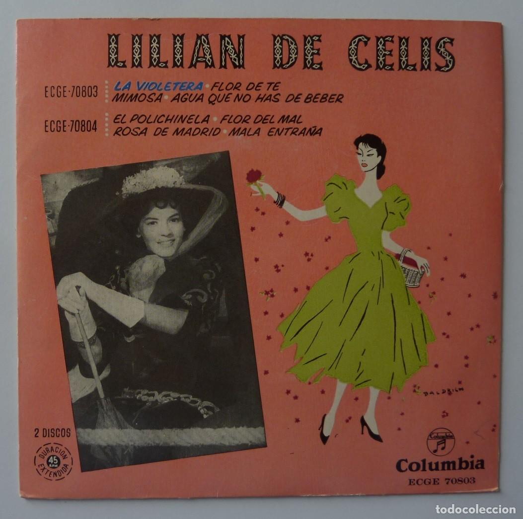 Discos de vinilo: LILIAN DE CELIS // LA VIOLETERA+3 // 1958 // EP - Foto 1