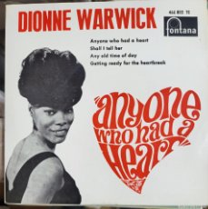 Discos de vinilo: DIONNE WARWICK EP SELLO FONTANA EDITADO EN ESPAÑA AÑO 1964...