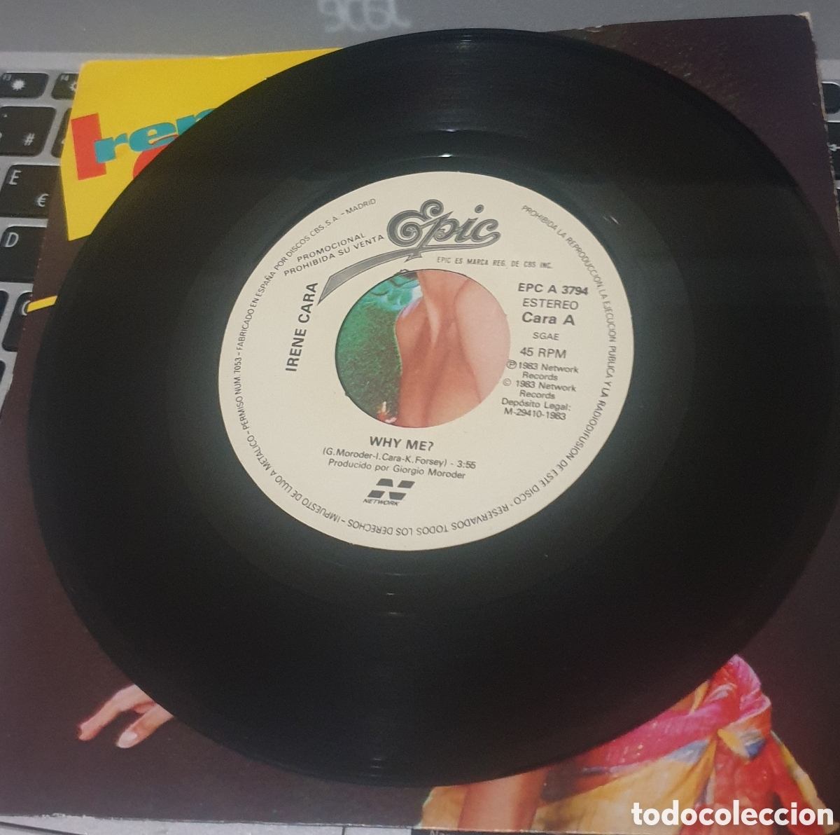 Discos de vinilo: Irene Cara - Why me?. Promocional - Foto 2