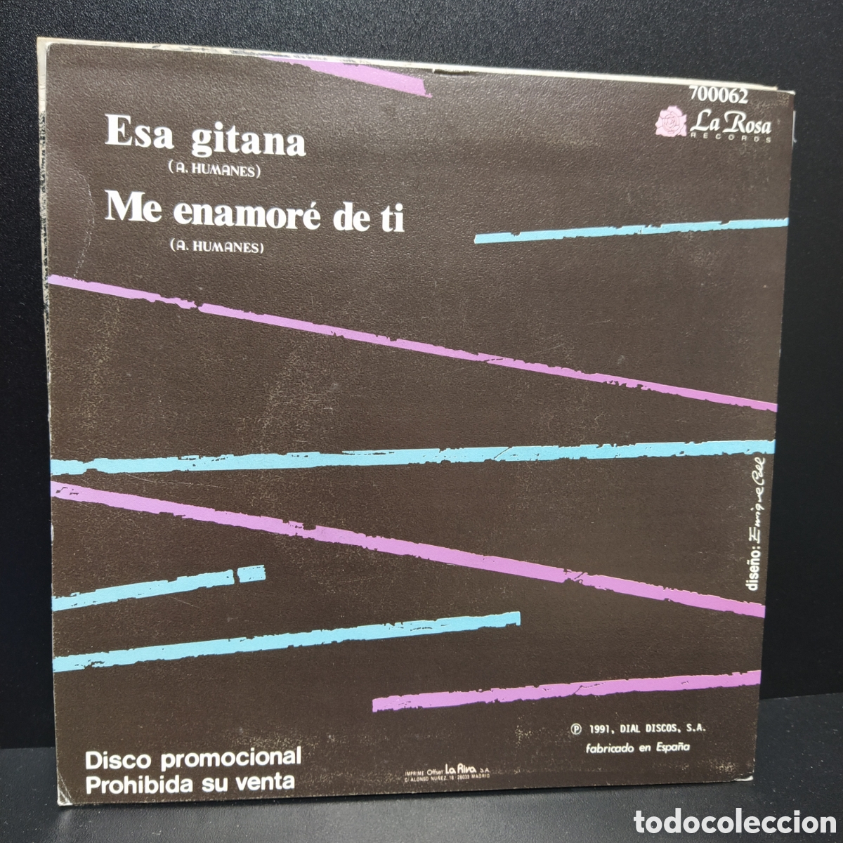 Discos de vinilo: Azahares - Esa Gitana (7&rdquo;, Single) - Foto 2