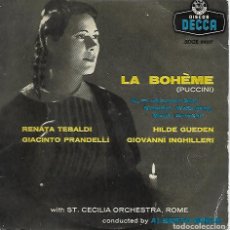 Discos de vinilo: LA BOHÈME (PUCCINI) - RENATA TEBALDI, HILDE GUEDEN - DECCA 1958