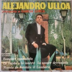 Discos de vinilo: ALEJANDRO ULLOA RECITA A GARCIA LORCA EP SELLO COLUMBIA EDITADO EN ESPAÑA ...AÑO 1963