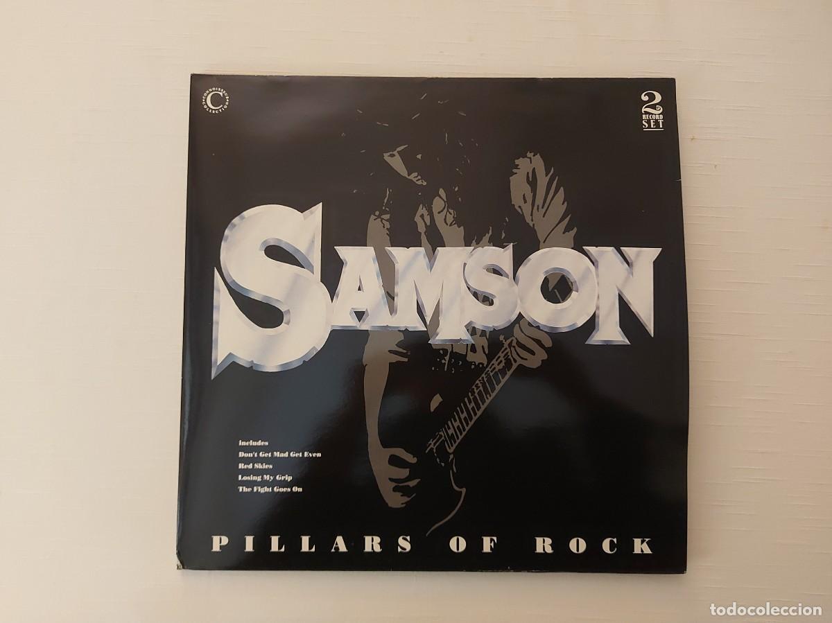 Discos de vinilo: Doble LP Samson. Pillars of Rock - Foto 1