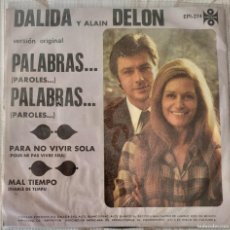 Discos de vinilo: DALIDA / ALAIN DELON EP SELLO ORFEON EDITADO EN MÉXICO ...CON POSTAL AÑO 1973