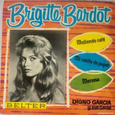 Discos de vinilo: DIGNO GARCIA Y SUS CARIOS EP SELLO BELTER EDITADO EN ESPAÑA...AÑO 1961 PORTADA BRIGITTE BARDOT