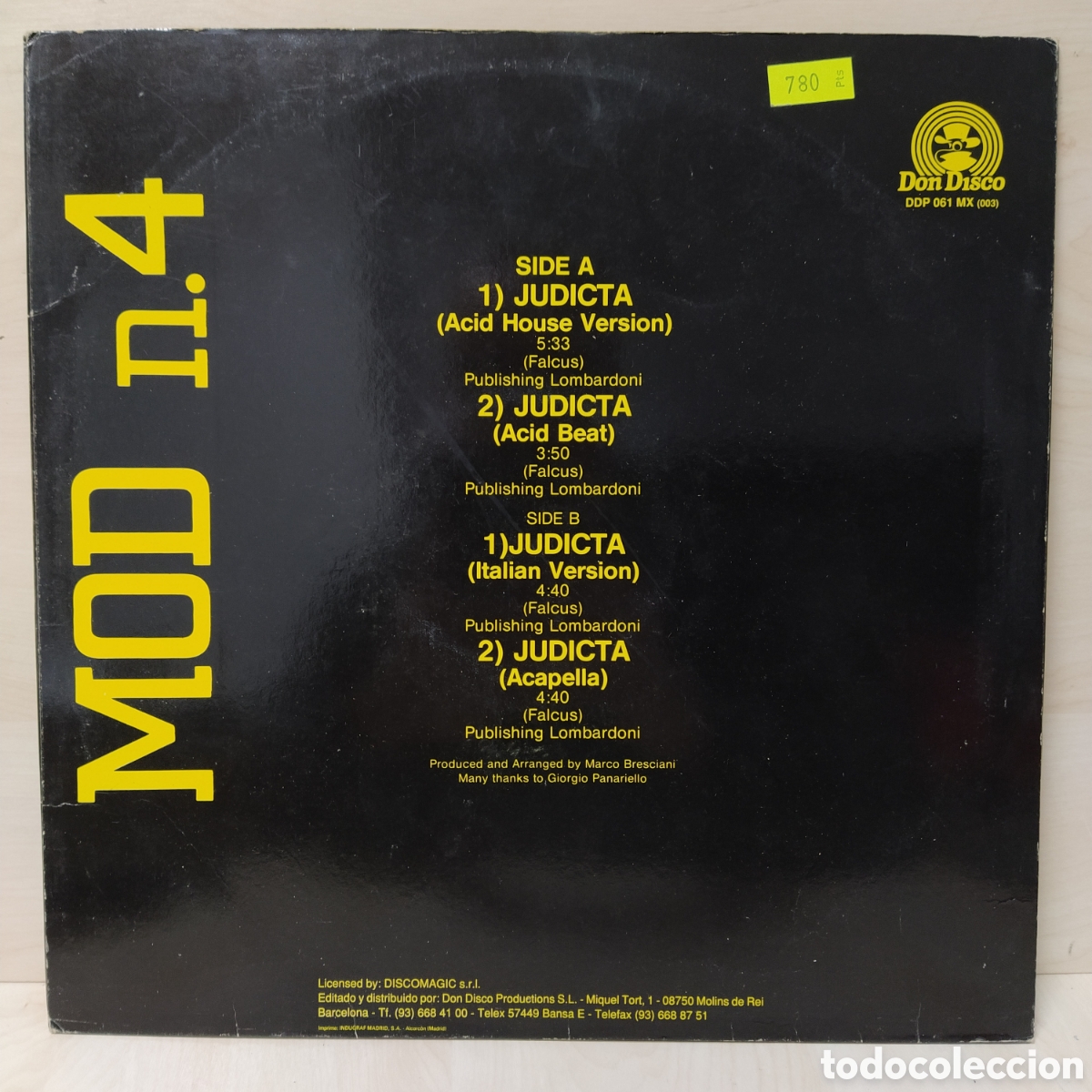Discos de vinilo: MOD n.4 - Judicta (12&rdquo;) - Foto 2