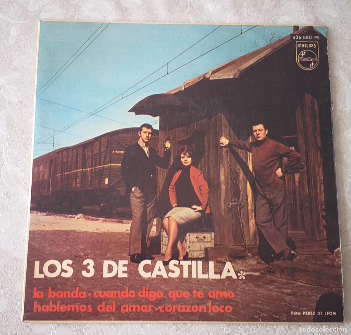 Discos de vinilo: Los 3 de Castilla: La banda + 3 (Philips 1967) - Foto 1