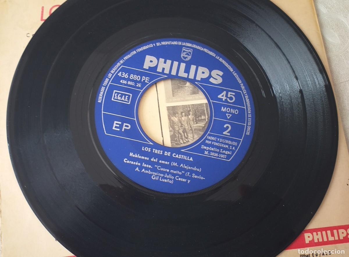 Discos de vinilo: Los 3 de Castilla: La banda + 3 (Philips 1967) - Foto 3