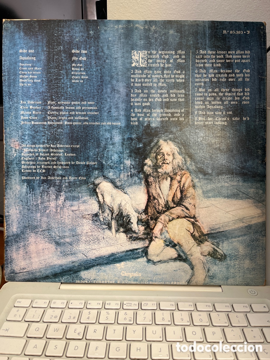 Discos de vinilo: JETHRO TULL - AQUALUNG - Chrysalis - Ariela - Foto 2