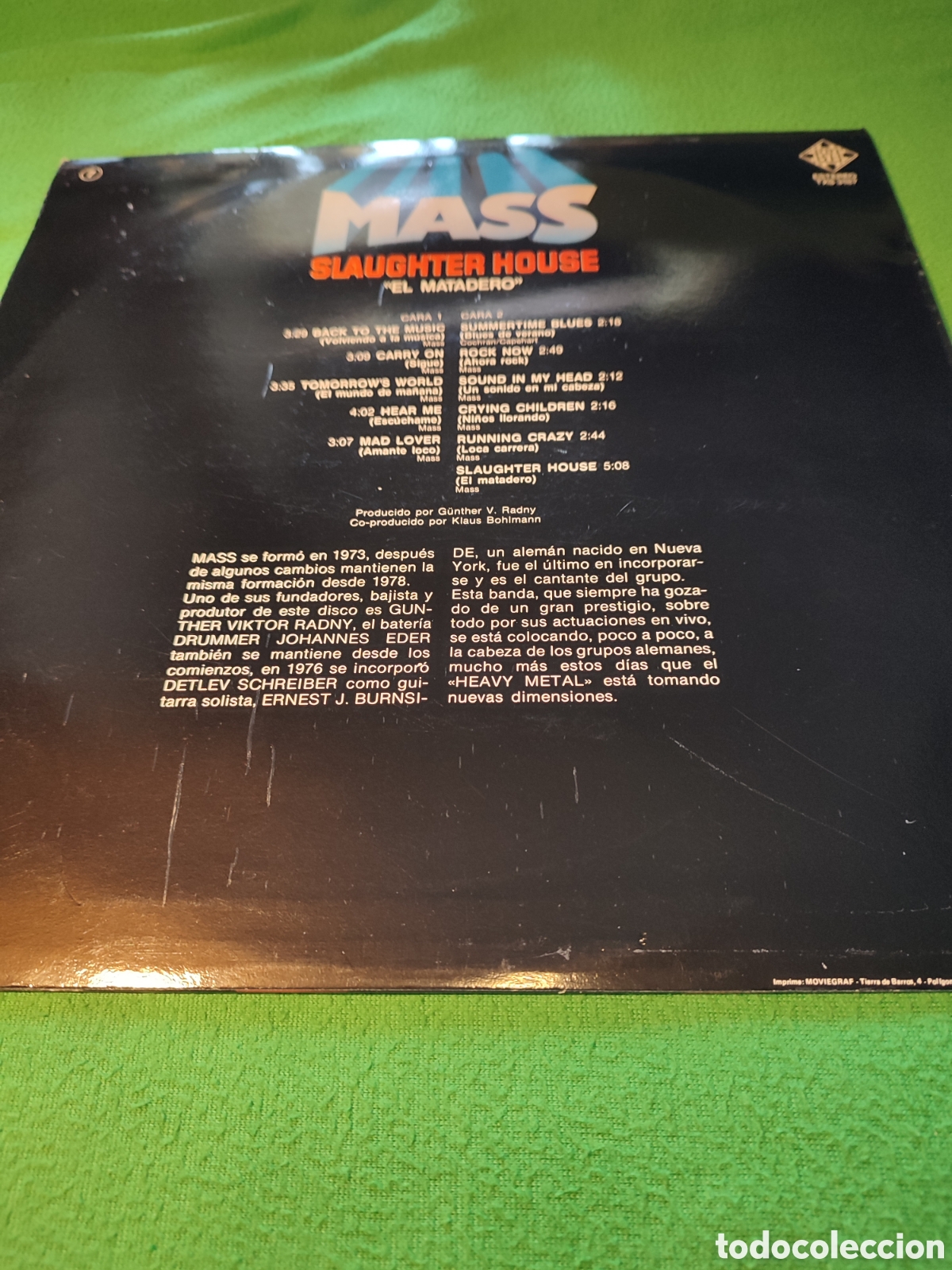 Discos de vinilo: Mass - Slaughter House - Foto 2