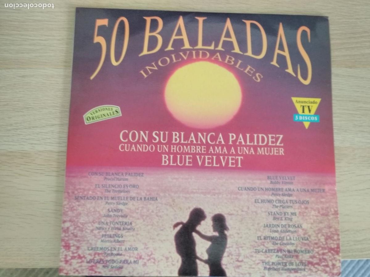 Discos de vinilo: 50 baladas inolvidables, 3 LPS,1992 - Foto 2