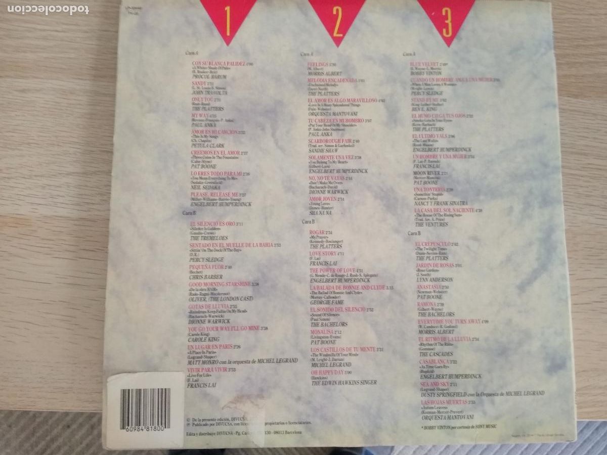 Discos de vinilo: 50 baladas inolvidables, 3 LPS,1992 - Foto 4