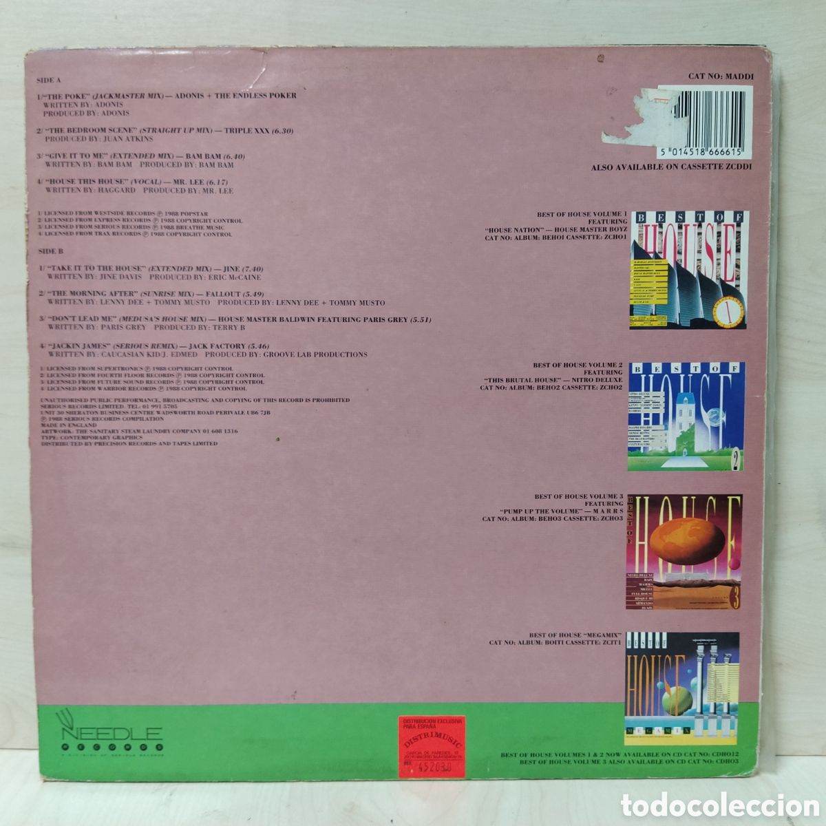 Discos de vinilo: Various - Mad On House Volume One (LP, Comp) - Foto 2