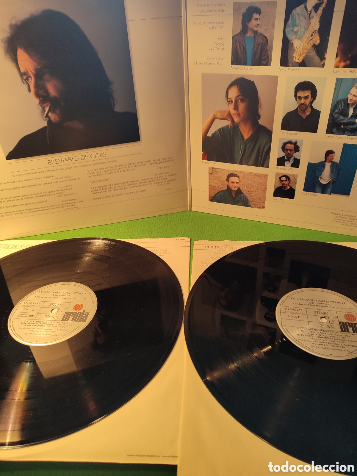 Discos de vinilo: Luis Eduardo Aute - Templo Vinilo Lp - Foto 2