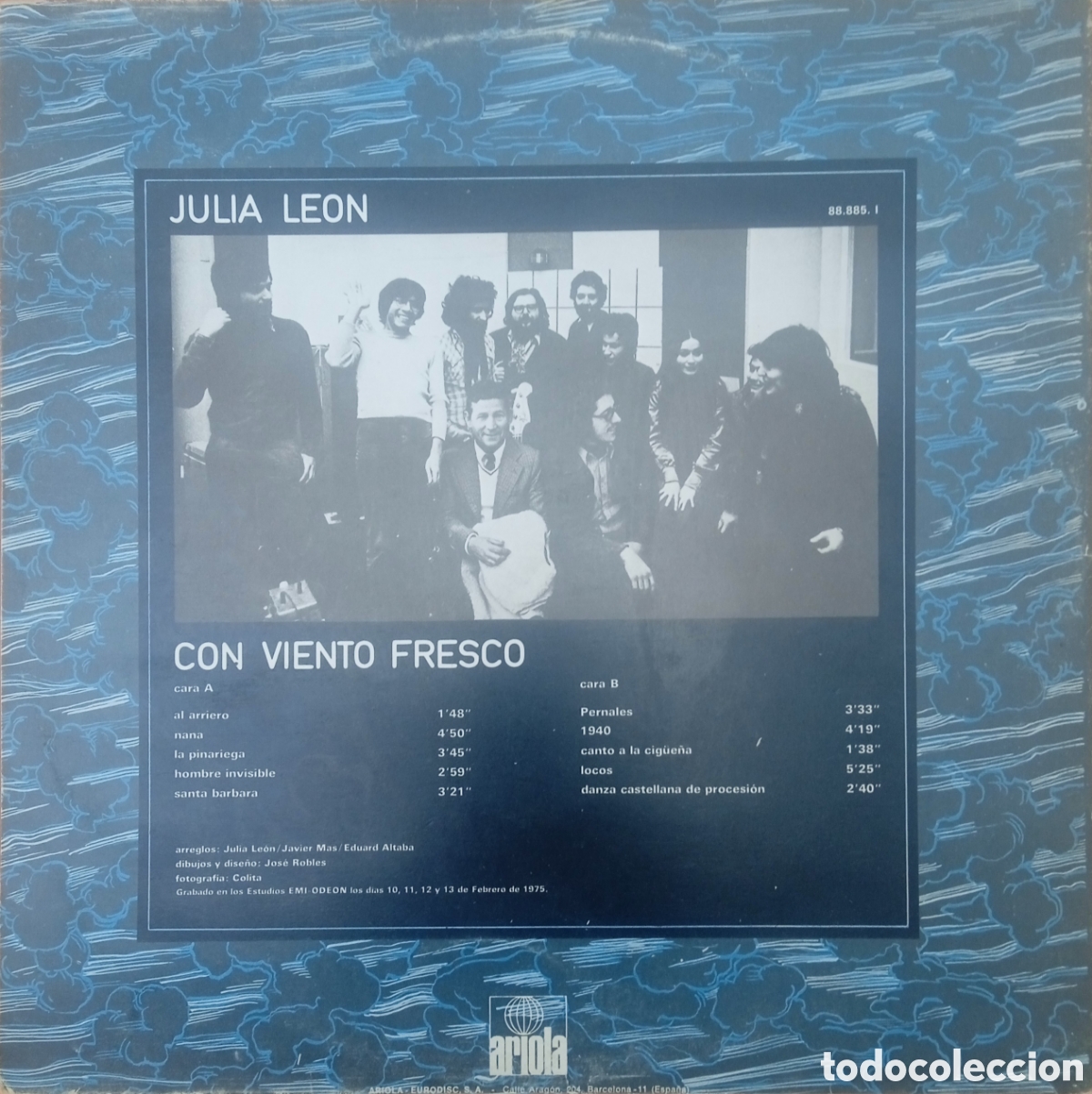 Discos de vinilo: Disco de vinilo Julia Le&oacute;n - Foto 2
