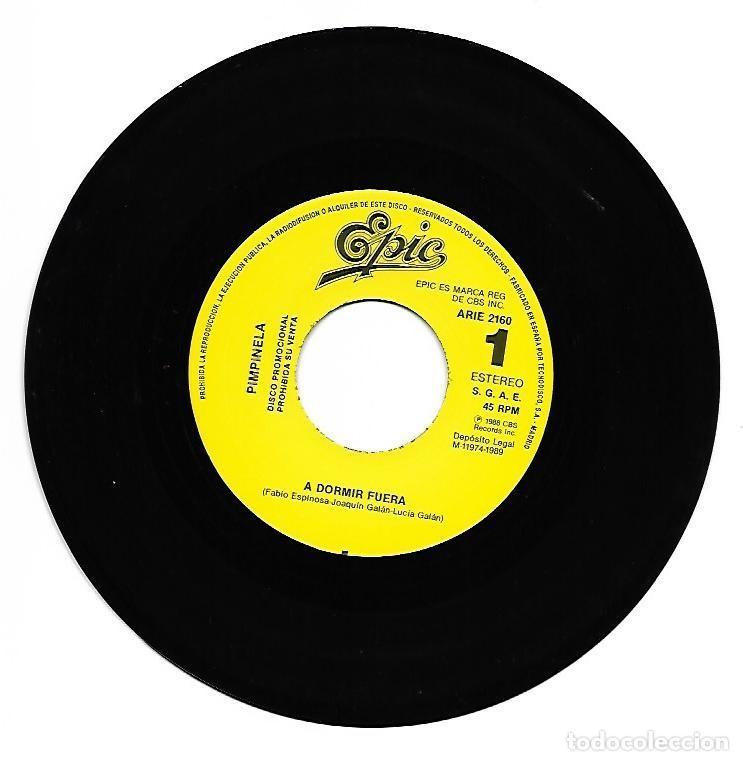 Discos de vinilo: PIMPINELA - A DORMIR FUERA - CBS 1988 - Foto 2