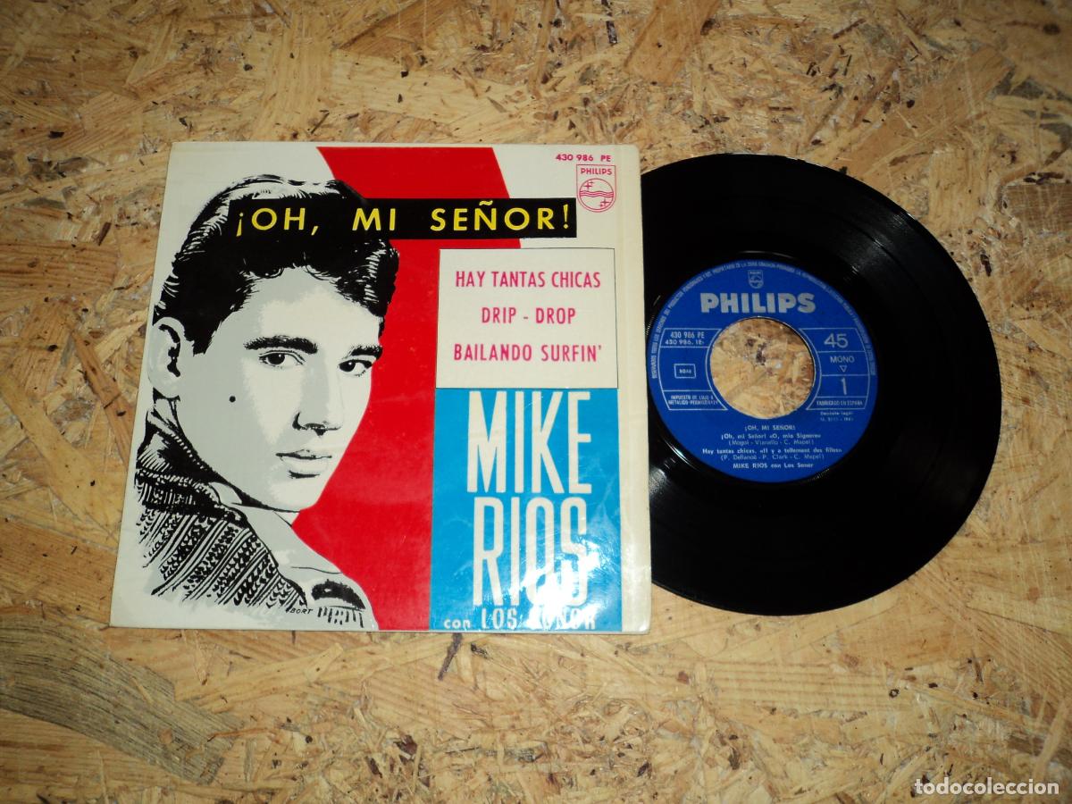 Discos de vinilo: Mike Rios con Los Sonor - Oh Mi Se&ntilde;or + 3 - Foto 1