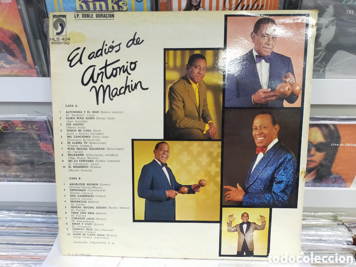 Discos de vinilo: El adi&oacute;s de Antonio Machin lp 1977 - Foto 2