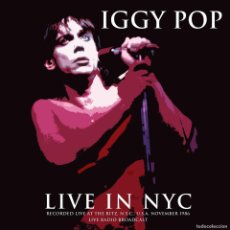 Discos de vinilo: IGGY POP * LP VINILO 180G * LIVE AT THE RITZ, NYC U.S.A NOVEMBER 1986 * PRECINTADO