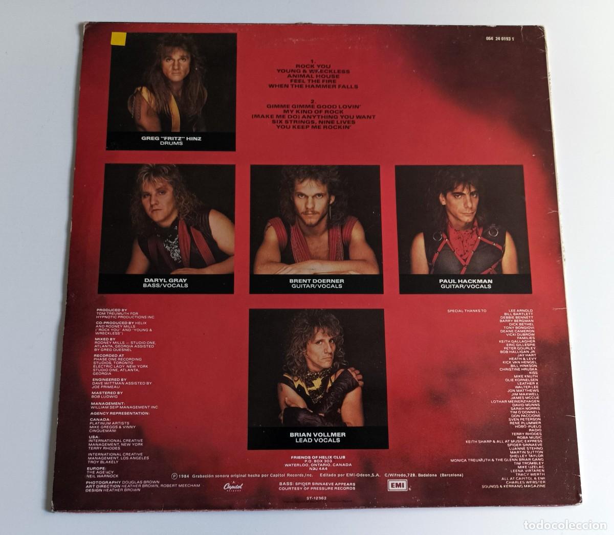 Discos de vinilo: LP HELIX - WALKIN&acute; THE RAZOR&acute;S EDGE - Foto 2