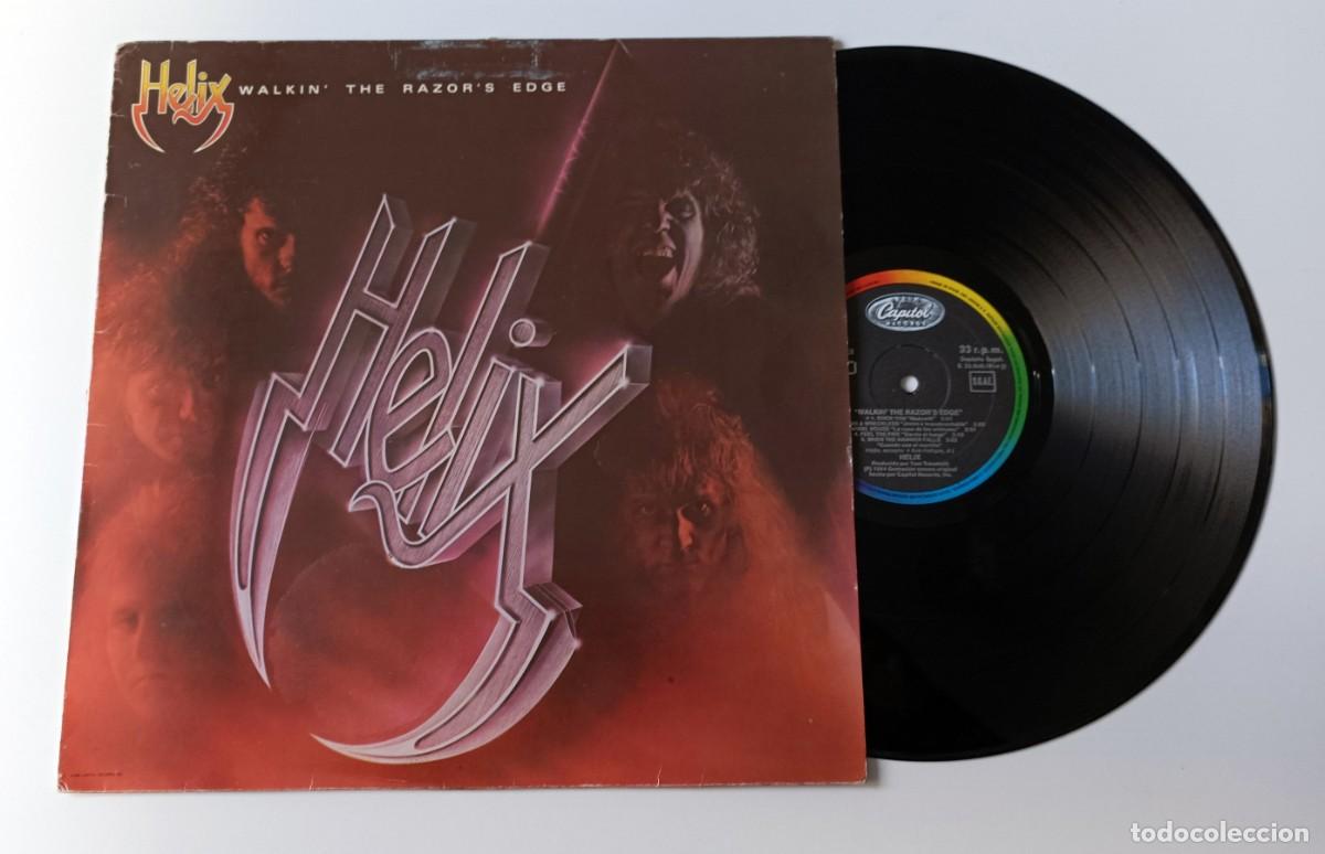 Discos de vinilo: LP HELIX - WALKIN&acute; THE RAZOR&acute;S EDGE - Foto 3