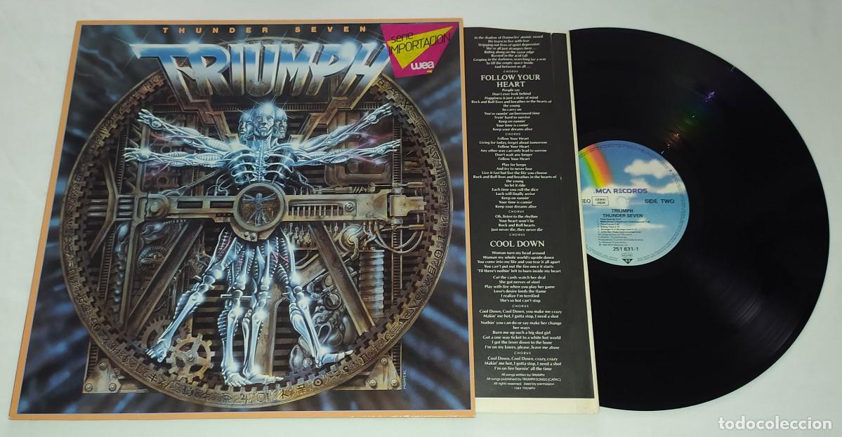 Discos de vinilo: LP TRIUMPH - THUNDER SEVEN - Foto 3