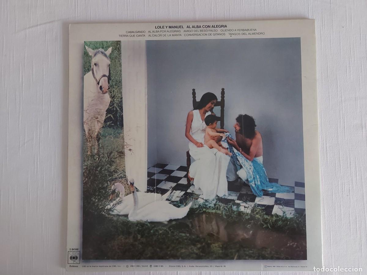 Discos de vinilo: LP Lole y Manuel. Al Alba con alegr&iacute;a. - Foto 2