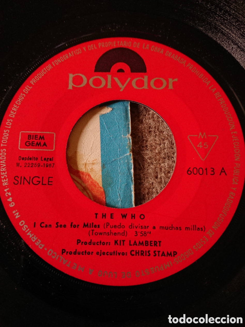 Discos de vinilo: The Who - I can see for miles - Foto 4