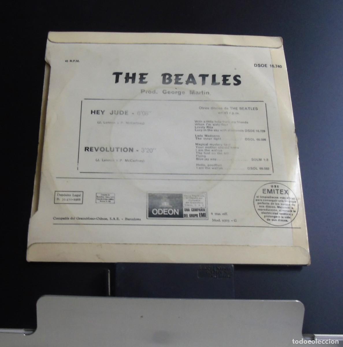 Discos de vinilo: THE BEATLES-- HEY JUDE / REVOLUTION ----- - Foto 2