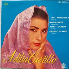 Discos de vinilo: ADILIA CASTILLO EP SELLO HISPAVOX EDITADO EN ESPAÑA AÑO 1961...