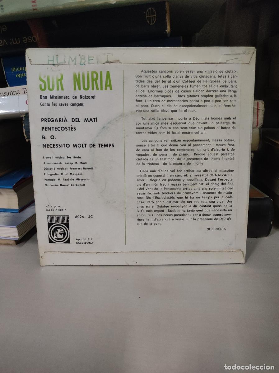 Discos de vinilo: Sor N&uacute;ria &ndash; Preg&agrave;ria Del Mat&iacute; - Foto 2