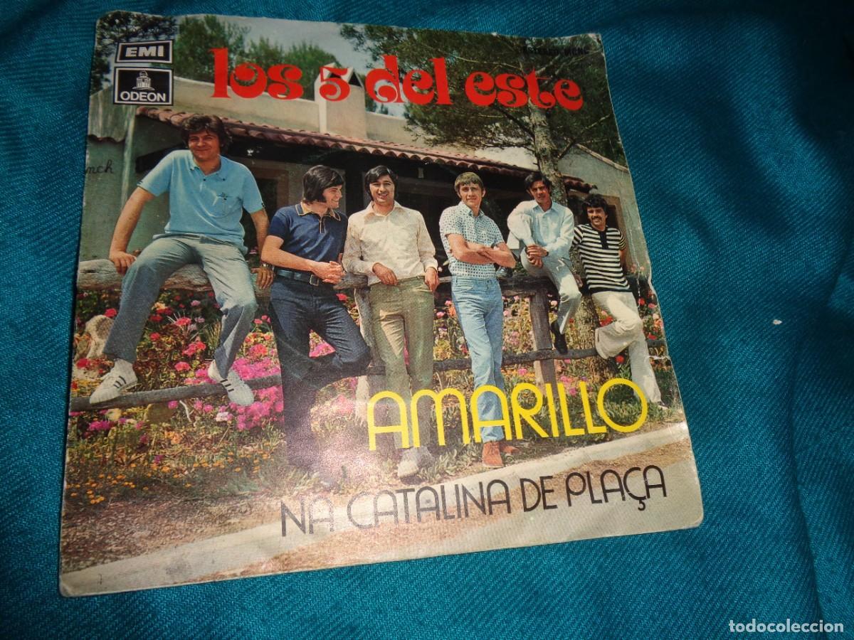 Discos de vinilo: LOS 5 DEL ESTE. AMARILLO / NA CATALINA DE PLA&Ccedil;A. EMI ODEON, 1972. IMPECABLE(#) - Foto 1