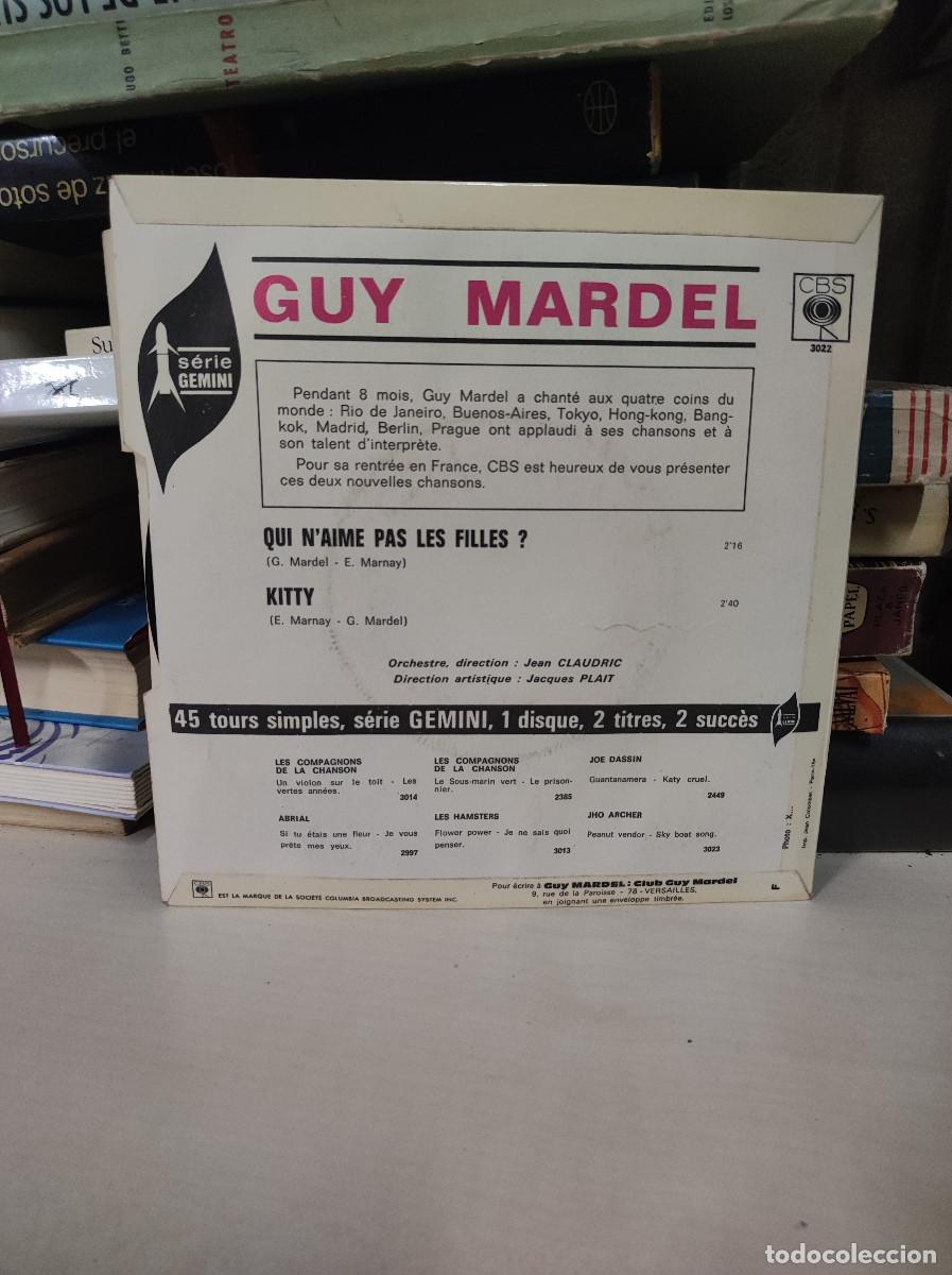 Discos de vinilo: Guy Mardel &ndash; Qui Naime Pas Les Filles ? / Kitty - Foto 2