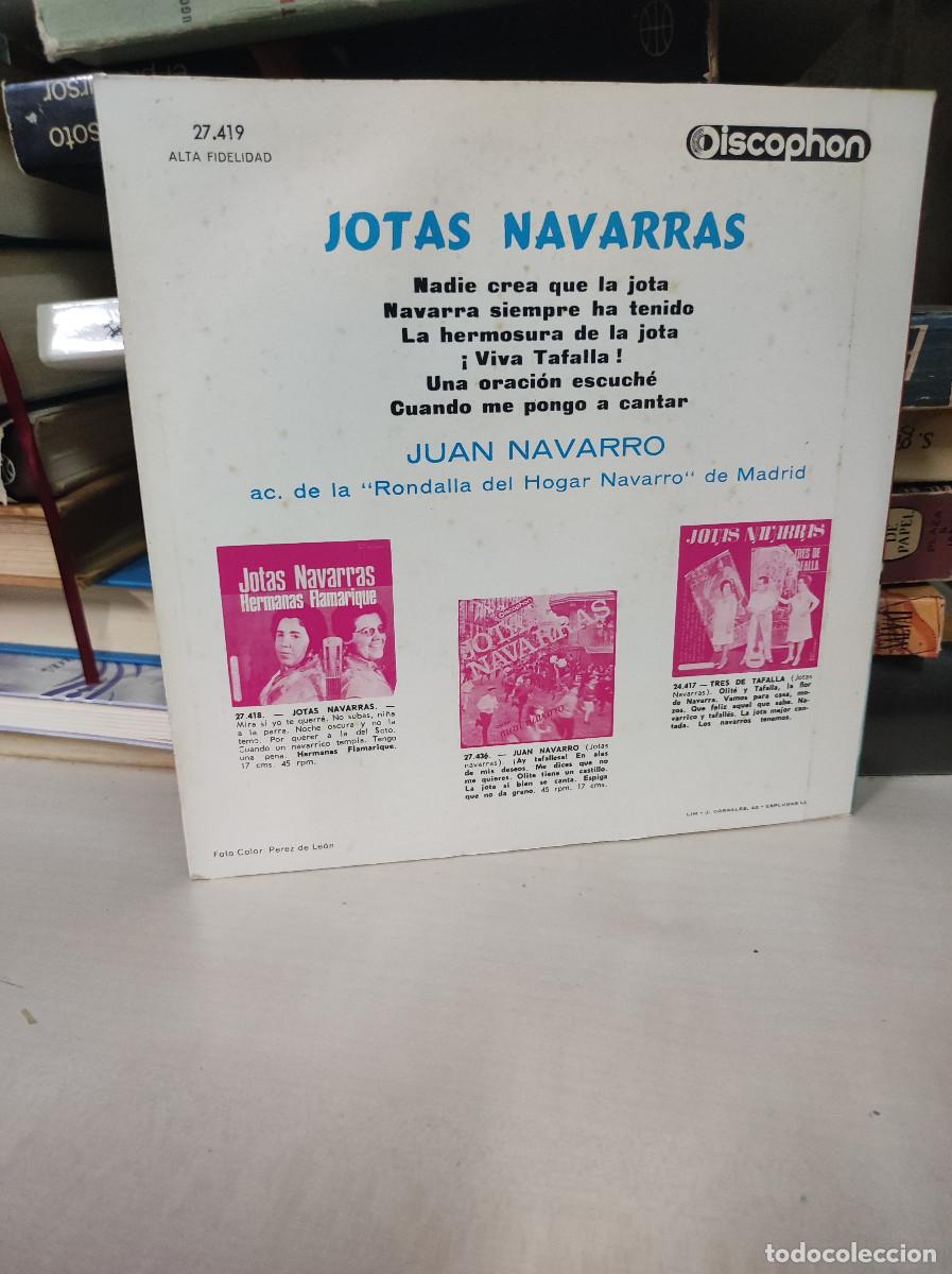 Discos de vinilo: JOTAS NAVARRAS JUAN NAVARRO - Foto 2