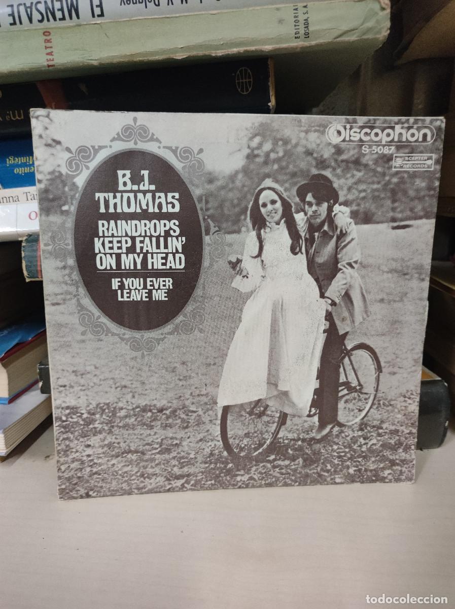 Discos de vinilo: B.J. Thomas &ndash; Raindrops Keep Fallin On My Head - Foto 1