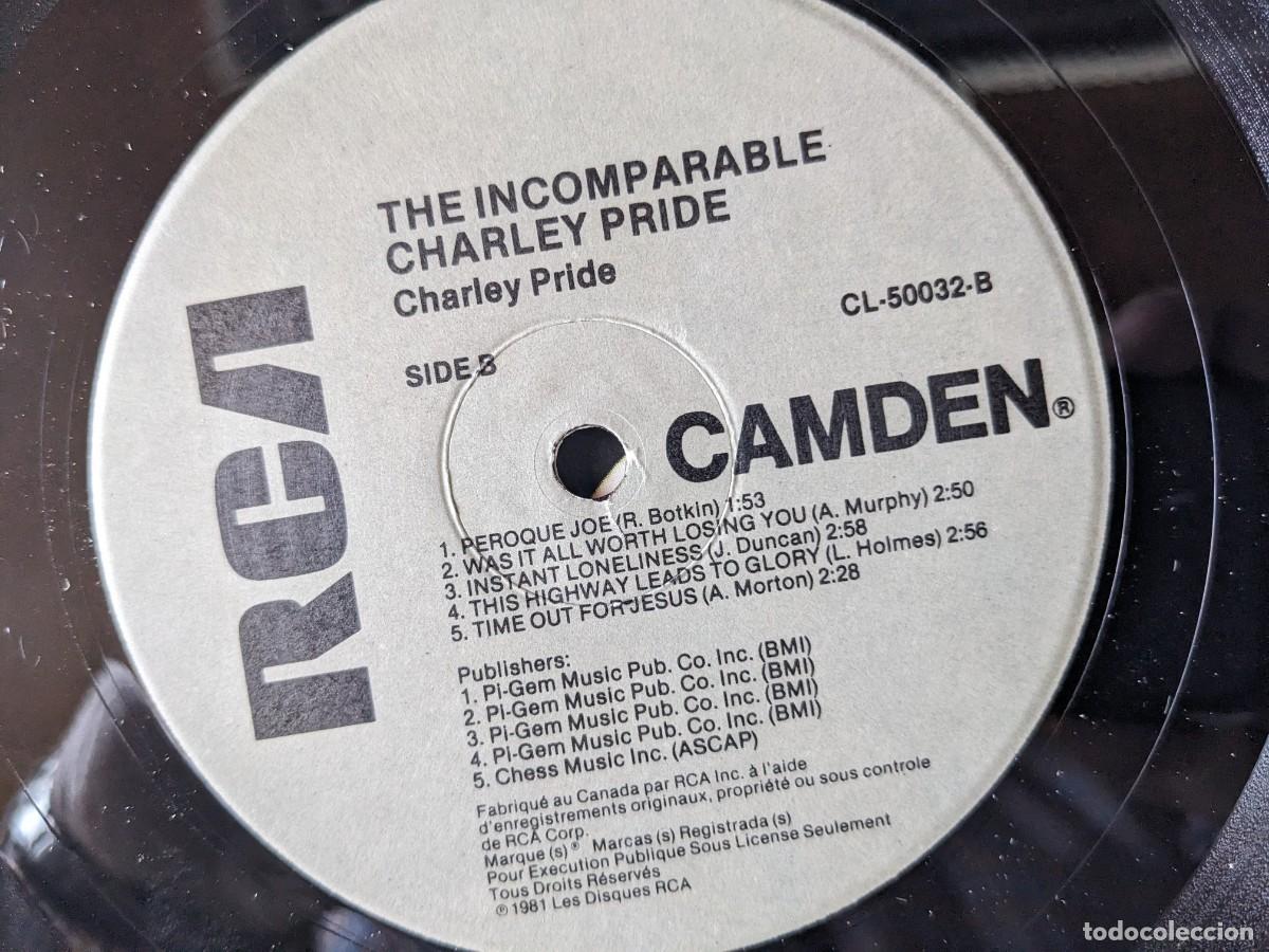 Discos de vinilo: L12 THE INCOMPARABLE CHARLEY PRIDE - LP VINILO 1972 - Foto 2