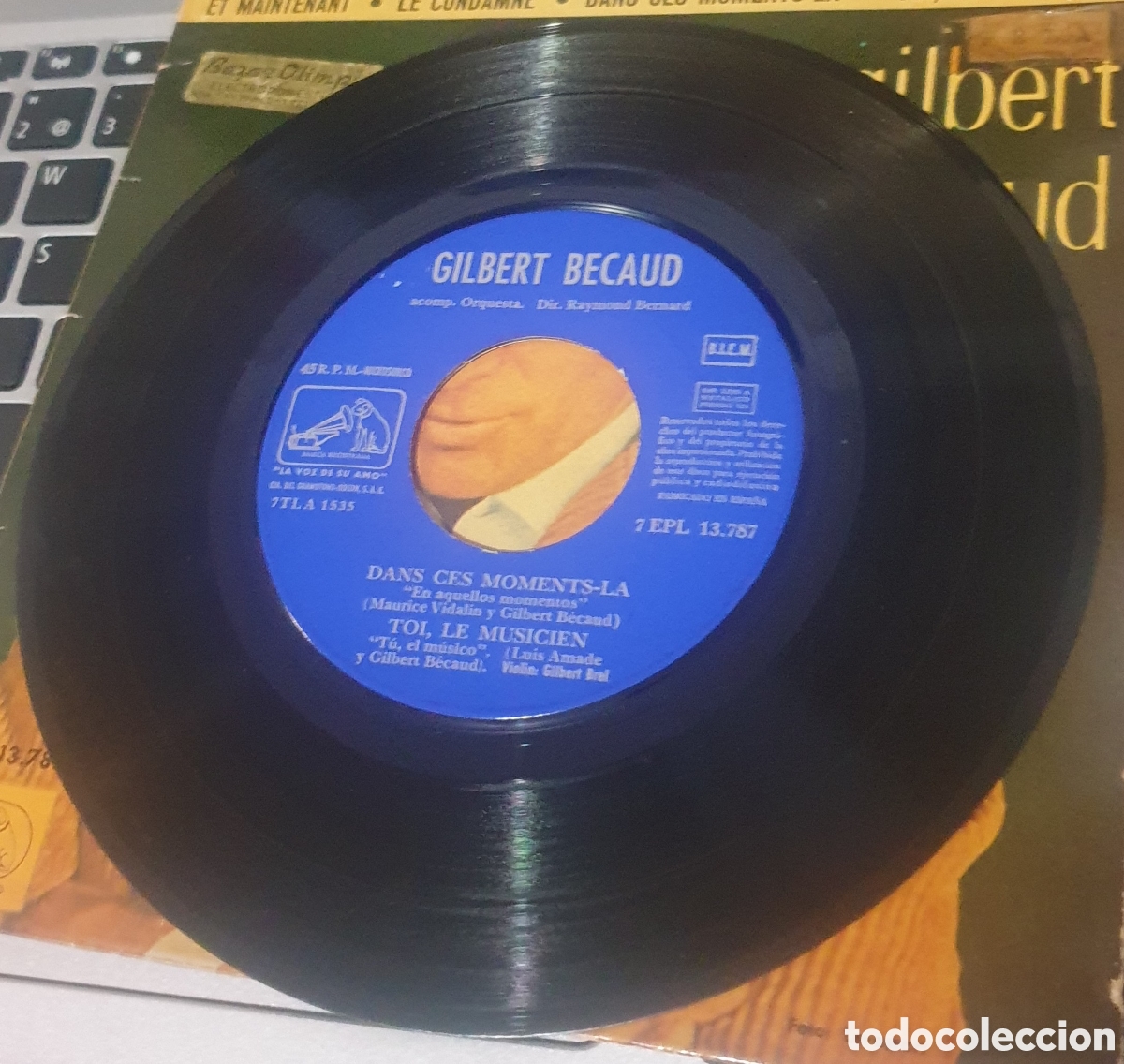 Discos de vinilo: Gilbert Becaud - Et maintenant + 3 - Foto 2