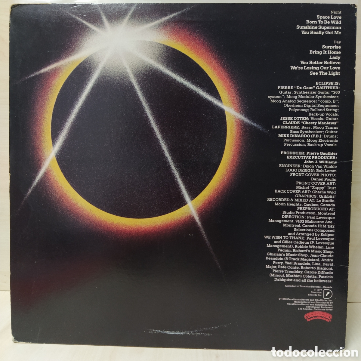 Discos de vinilo: Eclipse - Night And Day (LP, Album) - Foto 2