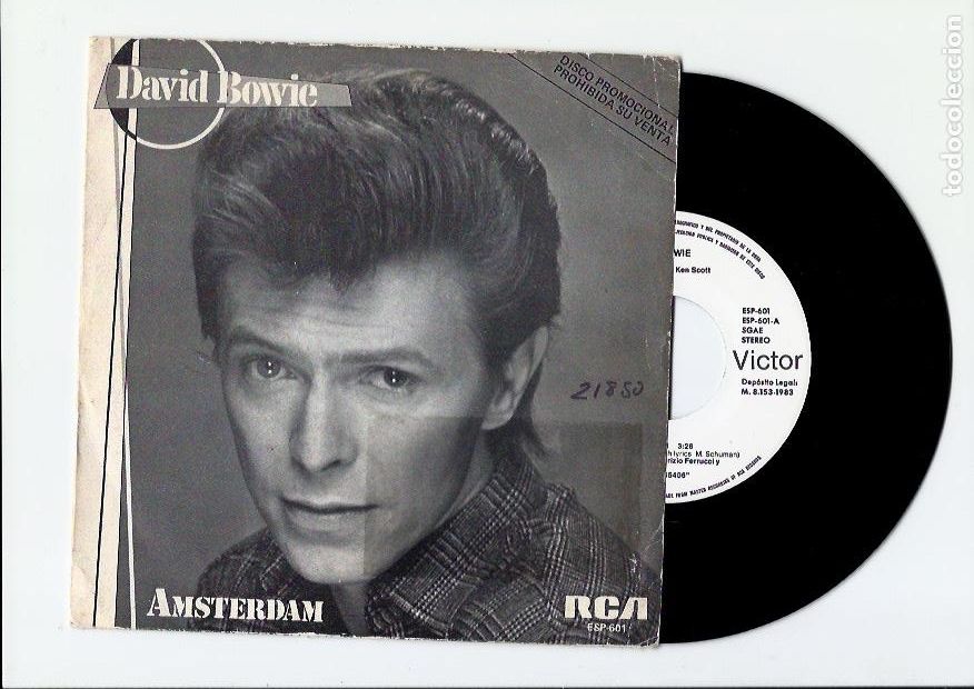 Discos de vinilo: DAVID BOWIE. Amsterdam. (vinilo single 1983) - Foto 1