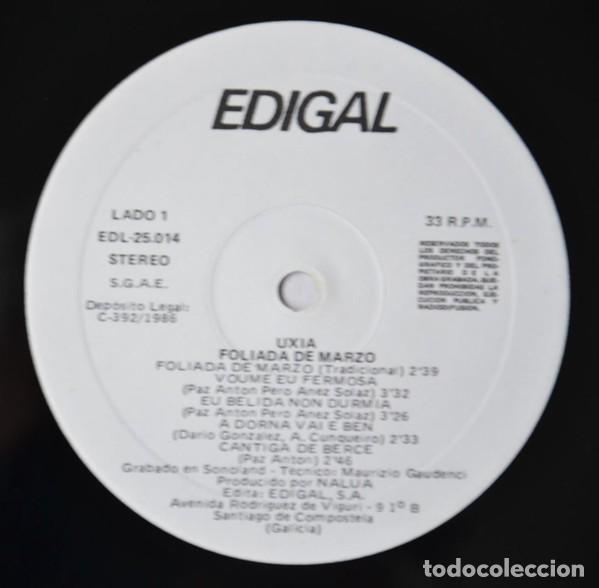 Discos de vinilo: Ux&iacute;a &ndash; Fol&iacute;ada De Marzo - Foto 3