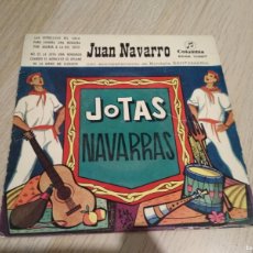Discos de vinilo: JUAN NAVARRO CON RONDALLA SANTAMARÍA. JOTAS NAVARRAS. EP COLUMBIA ECGE 71038. ESPAÑA 1959.