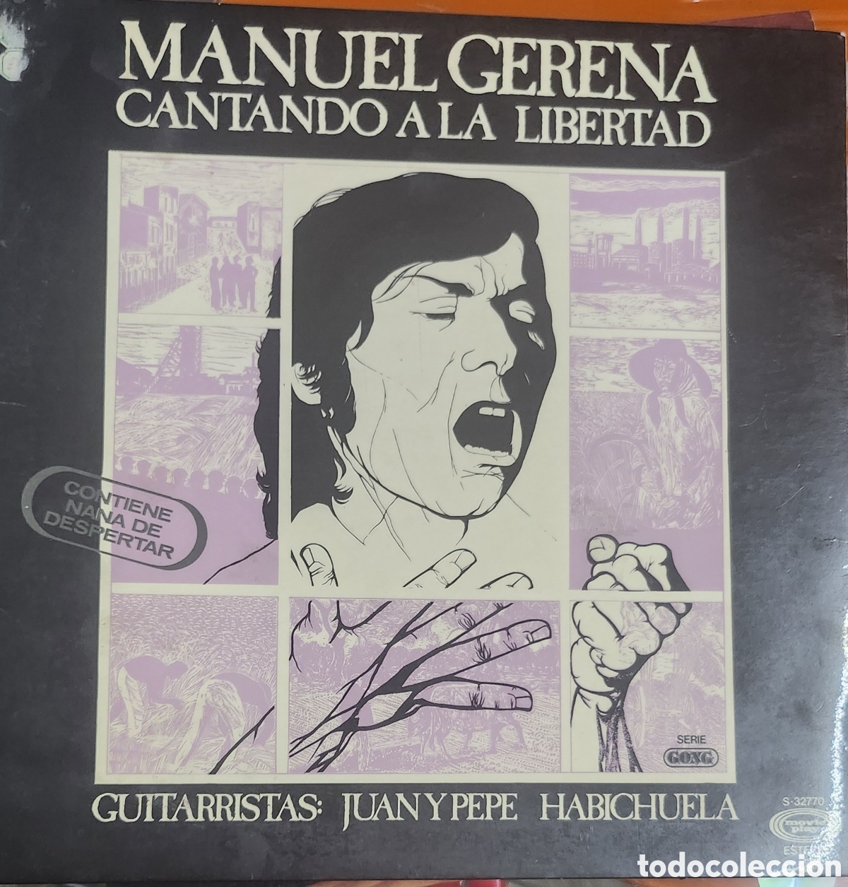 Discos de vinilo: Manuel Gerena - Cantando a la libertad - Foto 1