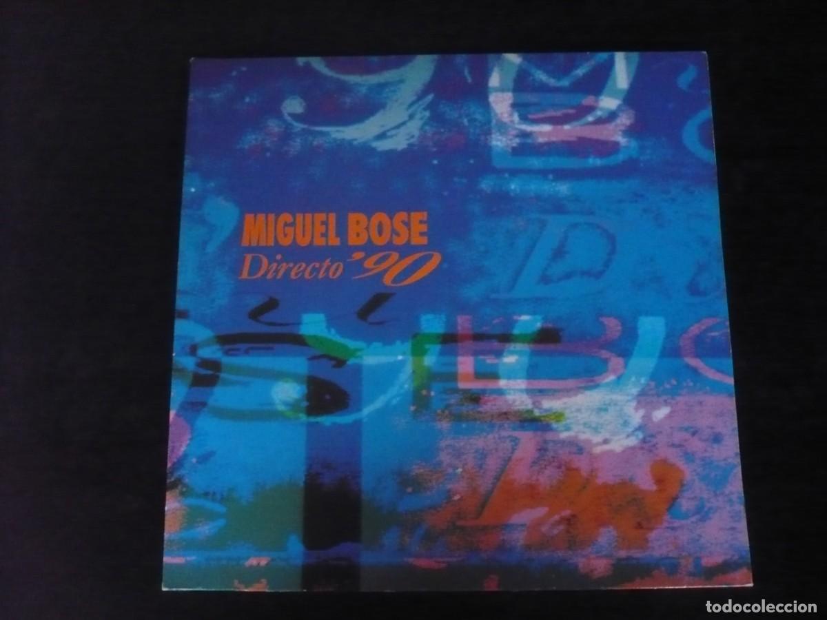 Discos de vinilo: miguel bose directo 90 - doble lp - como nuevo - Foto 1